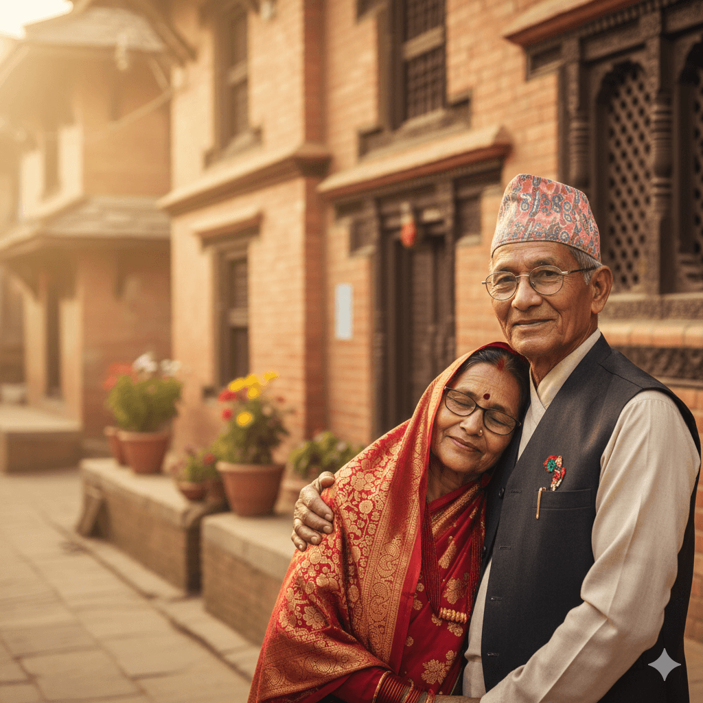 Elderly couple - social cause giving back through eyewear